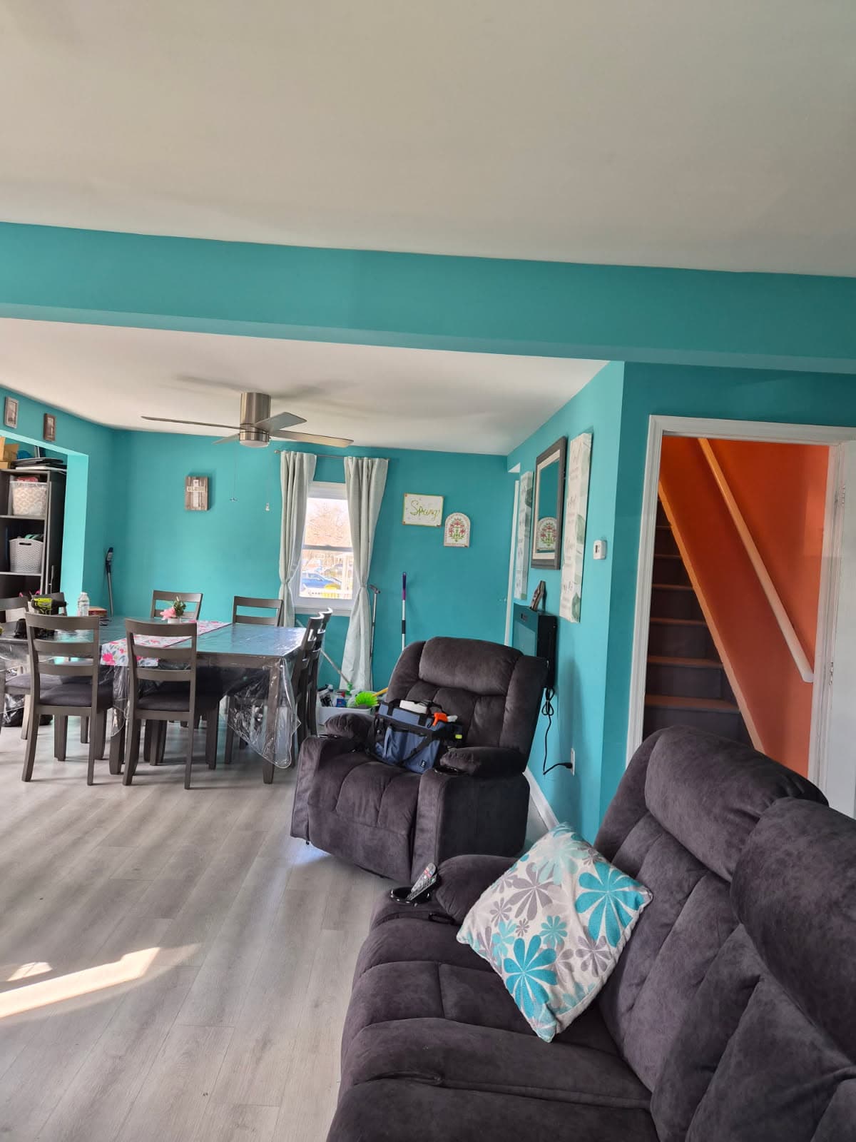 Living room deep clean — After